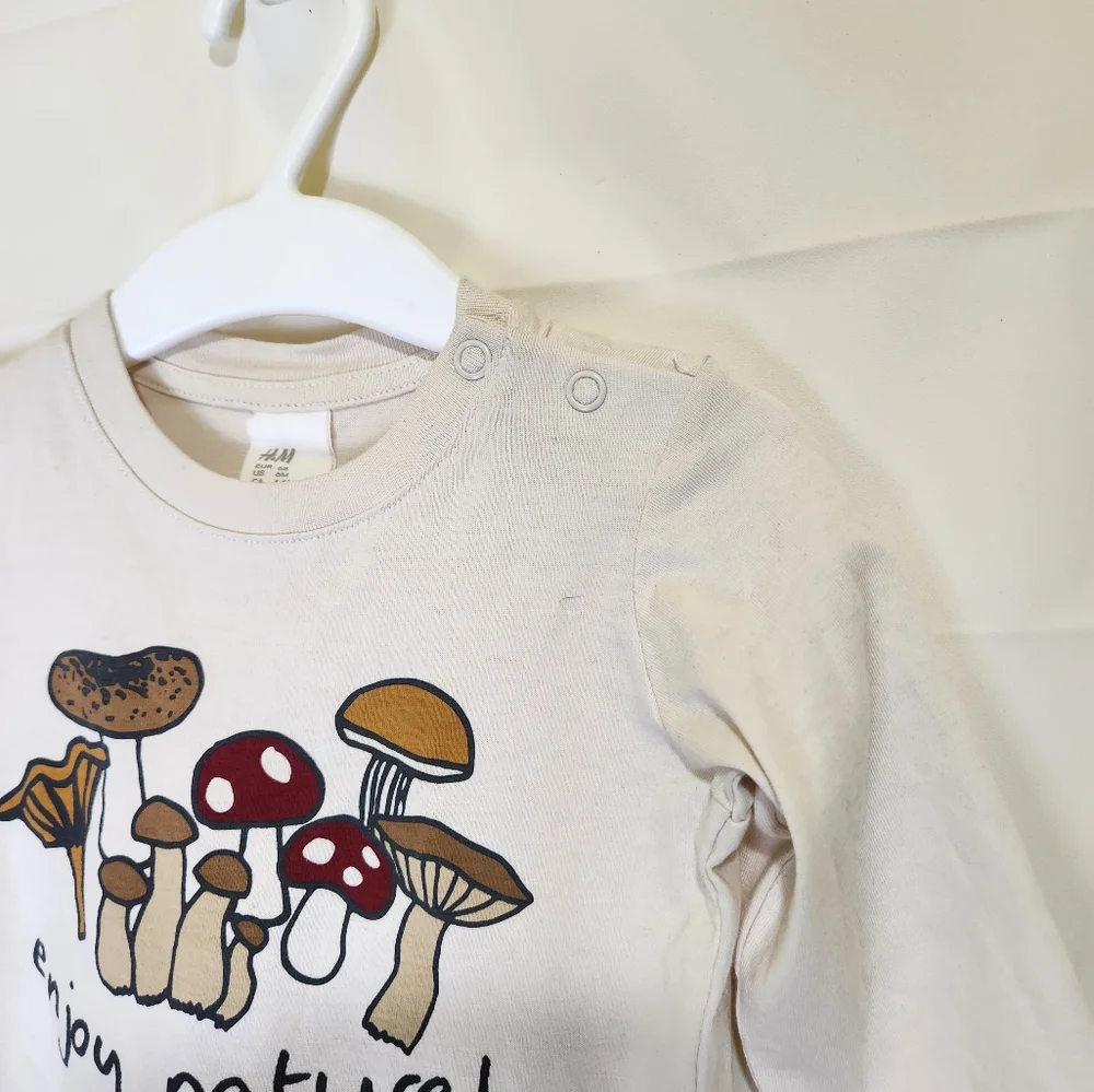 H&M long sleeve mushroon shirt - Picture 3 of 6